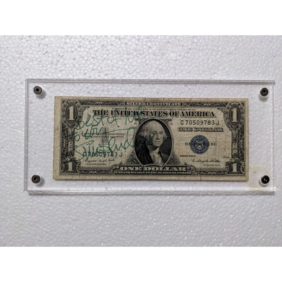Jimi Hendrix Vintage authentic signed US Silver certificate dollar bill