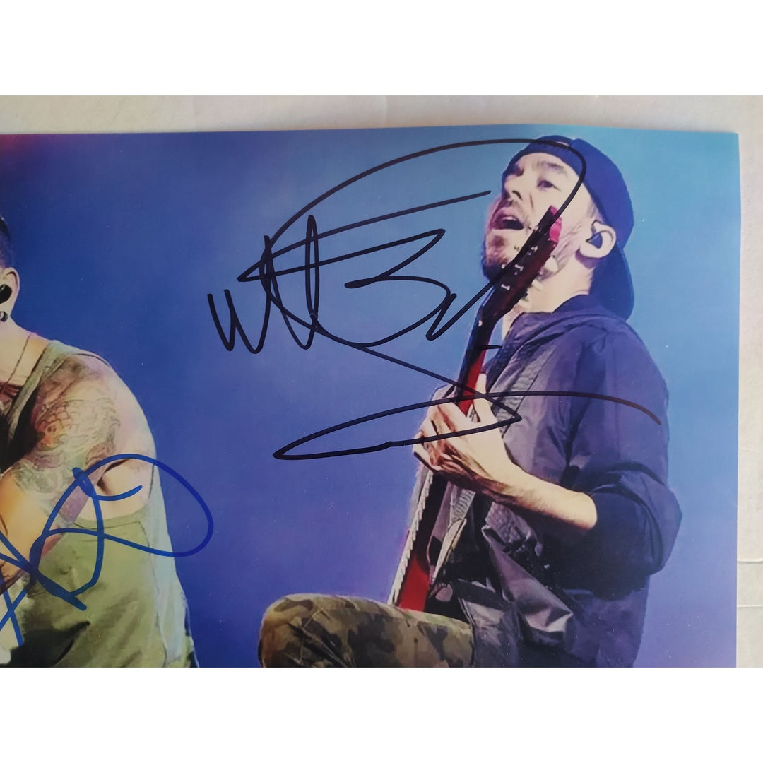 Linkin Park Chester Bennington and Mike Shinoda 8x10 photo sign with proof