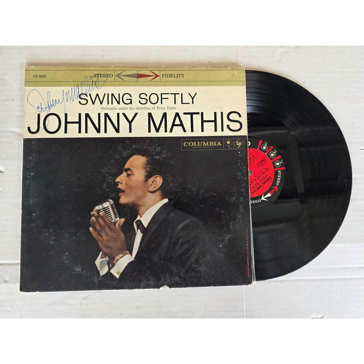 Johnny Mathis ''Swing Softly'' LP signed with proof.