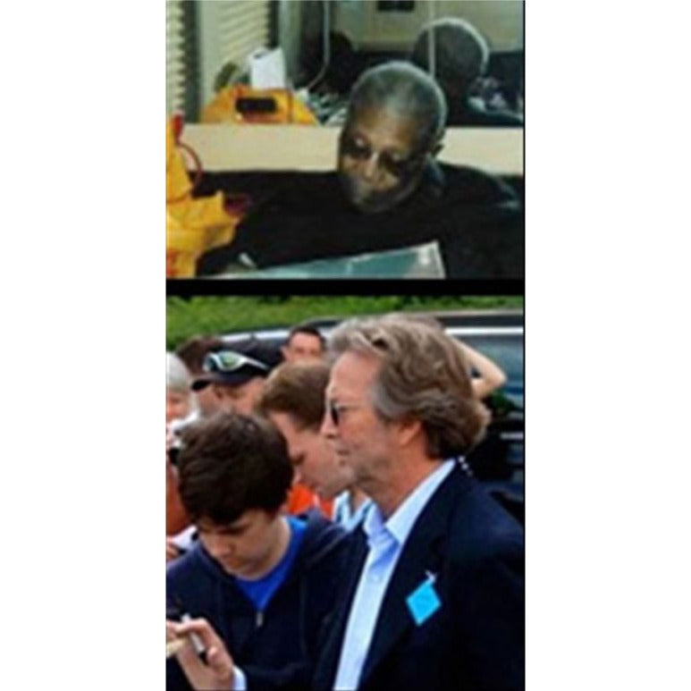 BB King & Eric Clapton, Fender Stratocaster electric guitar signed with proof