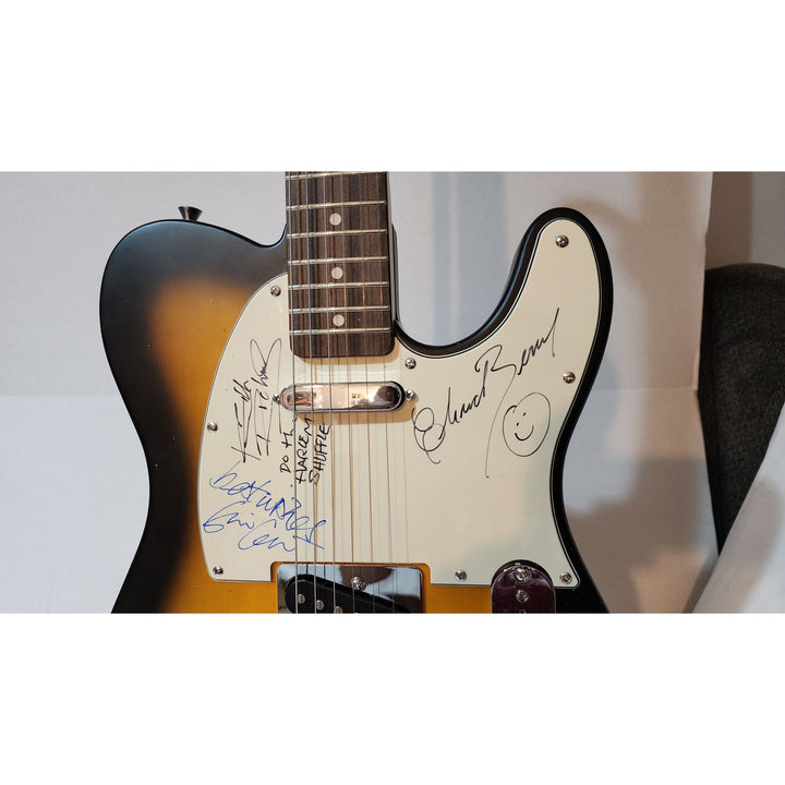 Keith Richards (inscribed), Eric Clapton, & Chuck Berry authentic Fender telecaster full size electric guitar signed with proof