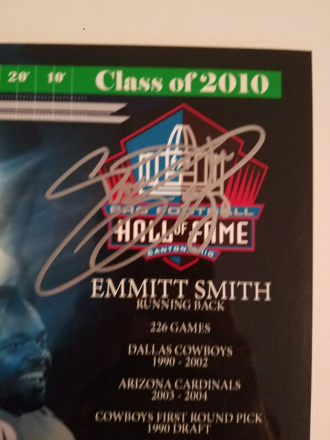 Emmitt Smith Dallas Cowboys 8x10 photo signed with proof