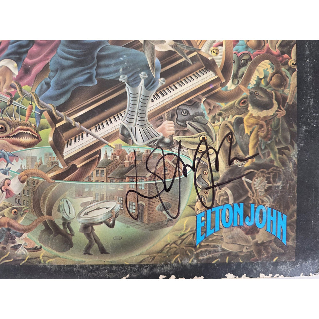 Elton John ''Captain Fantastic'' LP signed with proof.