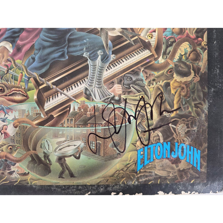 Elton John ''Captain Fantastic'' LP signed with proof.