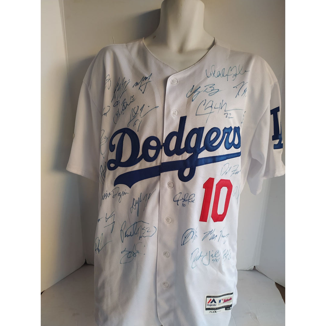 Los Angeles Dodgers Cody Bellinger Manny Machado Clayton Kershaw MLB game model Jersey team signed