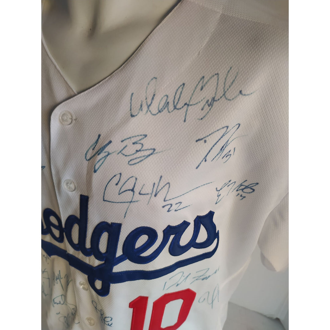 Los Angeles Dodgers Cody Bellinger Manny Machado Clayton Kershaw MLB game model Jersey team signed