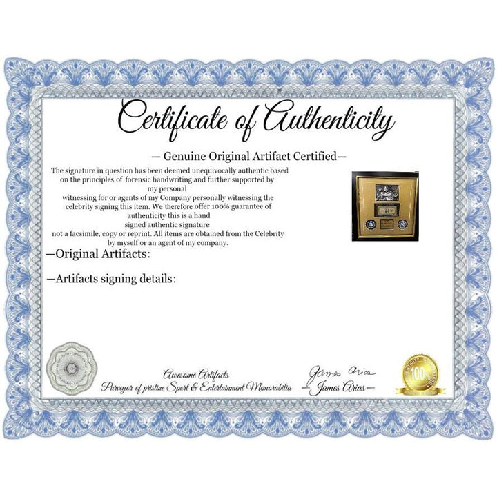 Bob Marley iconic reggae King 1939 silver certificate signed with proof 19x20 Museum quality frame Awesome Artifacts