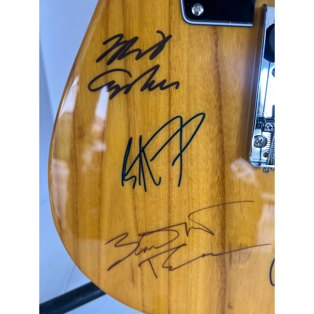 Tom Petty Mike Campbell Bentmont Trech and The Heartbreakers stratocaster electric guitar signed with proof