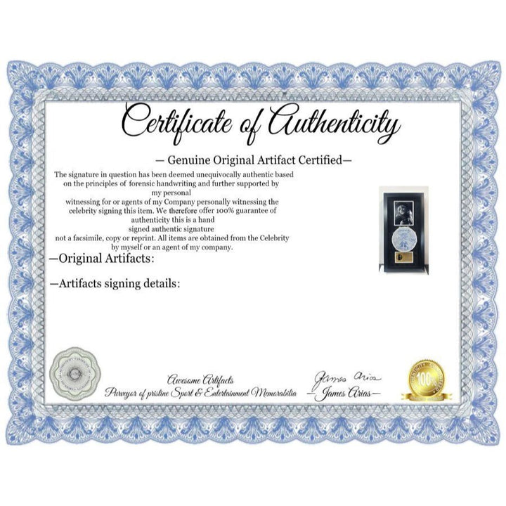 Stevie Nicks 10' tambourine signed with amazing angel sketch and museum quality frame 15x30