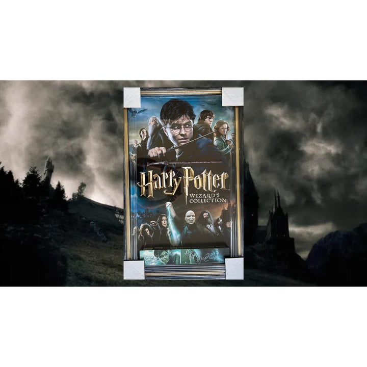 Harry Potter Daniel Radcliffe 9actual wood wand) and "Lord Voldemort", Tom Marvolo Riddle 'Dark Lord" Ralph Fiennes signed with proof