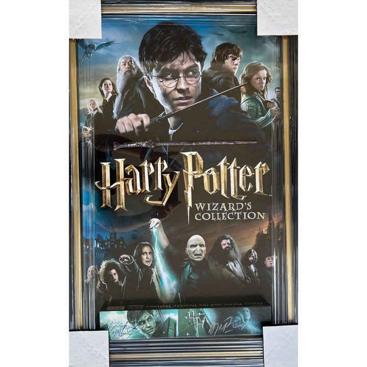 Harry Potter Daniel Radcliffe 9actual wood wand) and "Lord Voldemort", Tom Marvolo Riddle 'Dark Lord" Ralph Fiennes signed with proof