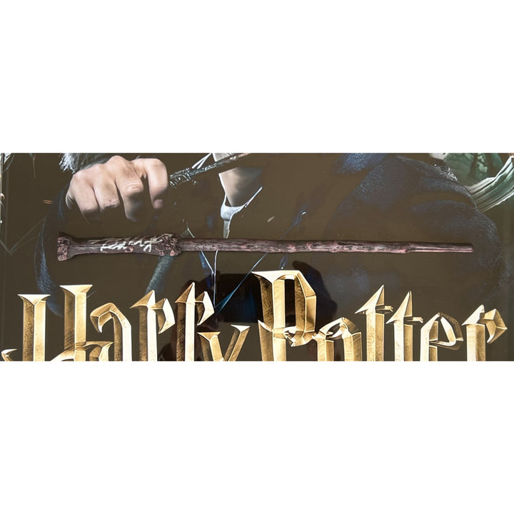 Harry Potter Daniel Radcliffe 9actual wood wand) and "Lord Voldemort", Tom Marvolo Riddle 'Dark Lord" Ralph Fiennes signed with proof