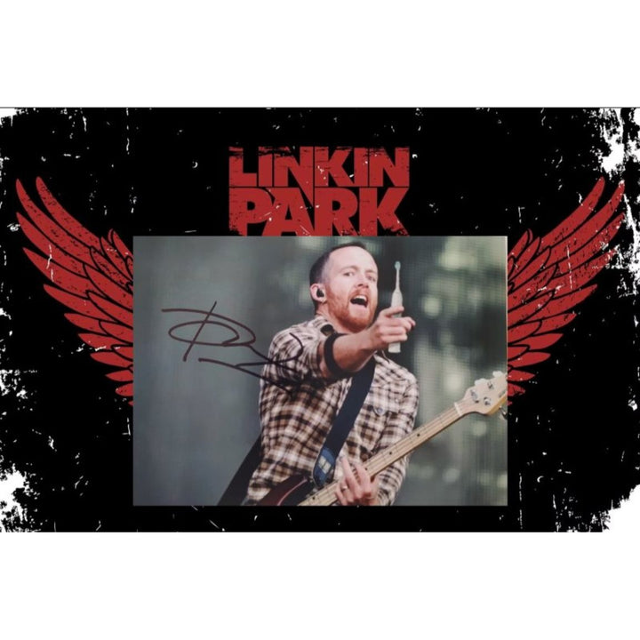 Dave Farrell, Linkin Park, 5x7, photo, signed, with proof