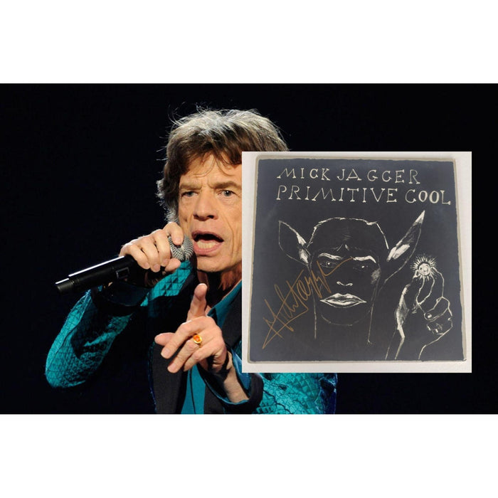 Mick Jagger Primitive Cool LP signed with proof.