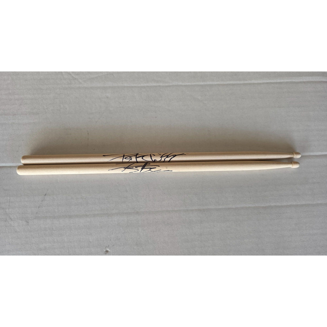 Peter Criss of kiss Drumsticks signed with proof.