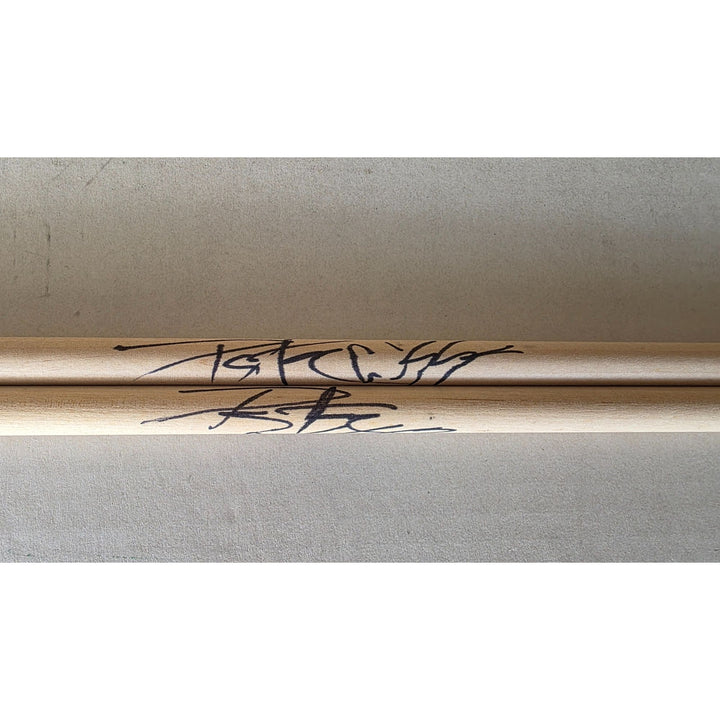 Peter Criss of kiss Drumsticks signed with proof.