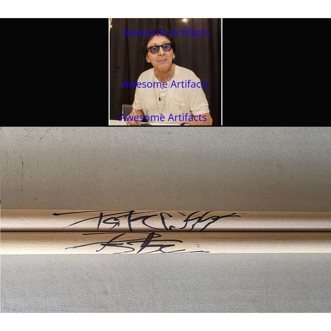 Peter Criss of kiss Drumsticks signed with proof.