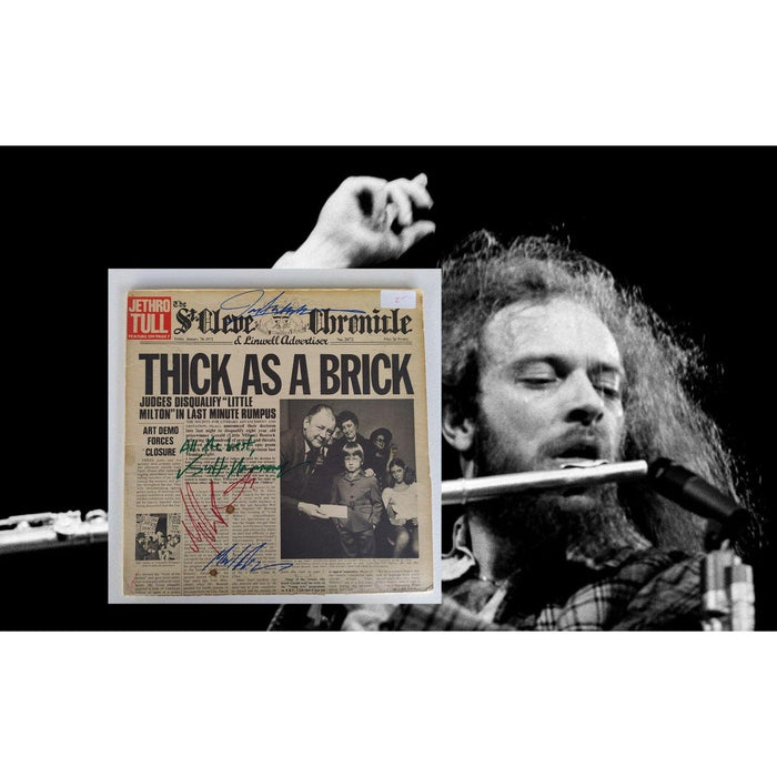 Jethro Tull "Thick as a Brick" original album LP signed