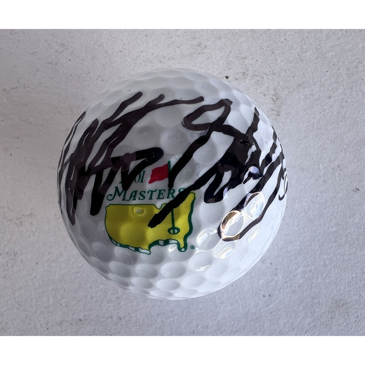 Scottie Scheffler 2022 Masters champion Masters Golf logo golf ball signed with proof