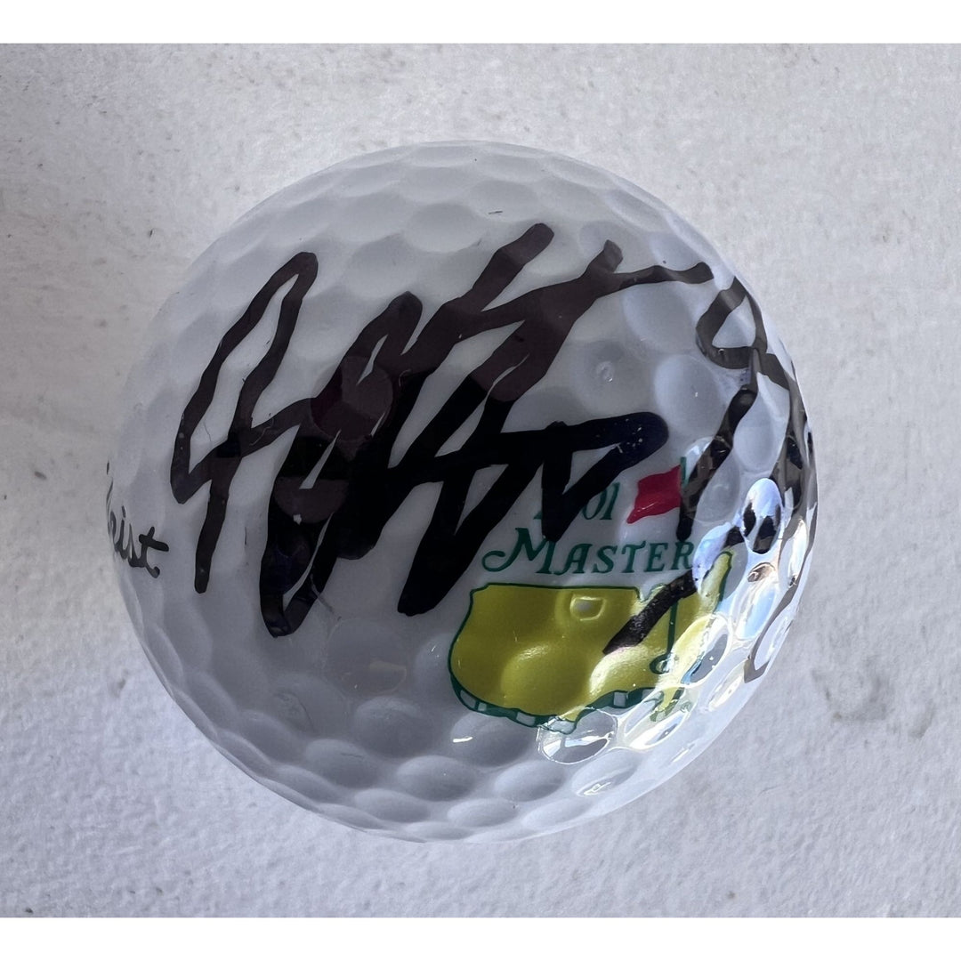 Scottie Scheffler 2022 Masters champion Masters Golf logo golf ball signed with proof