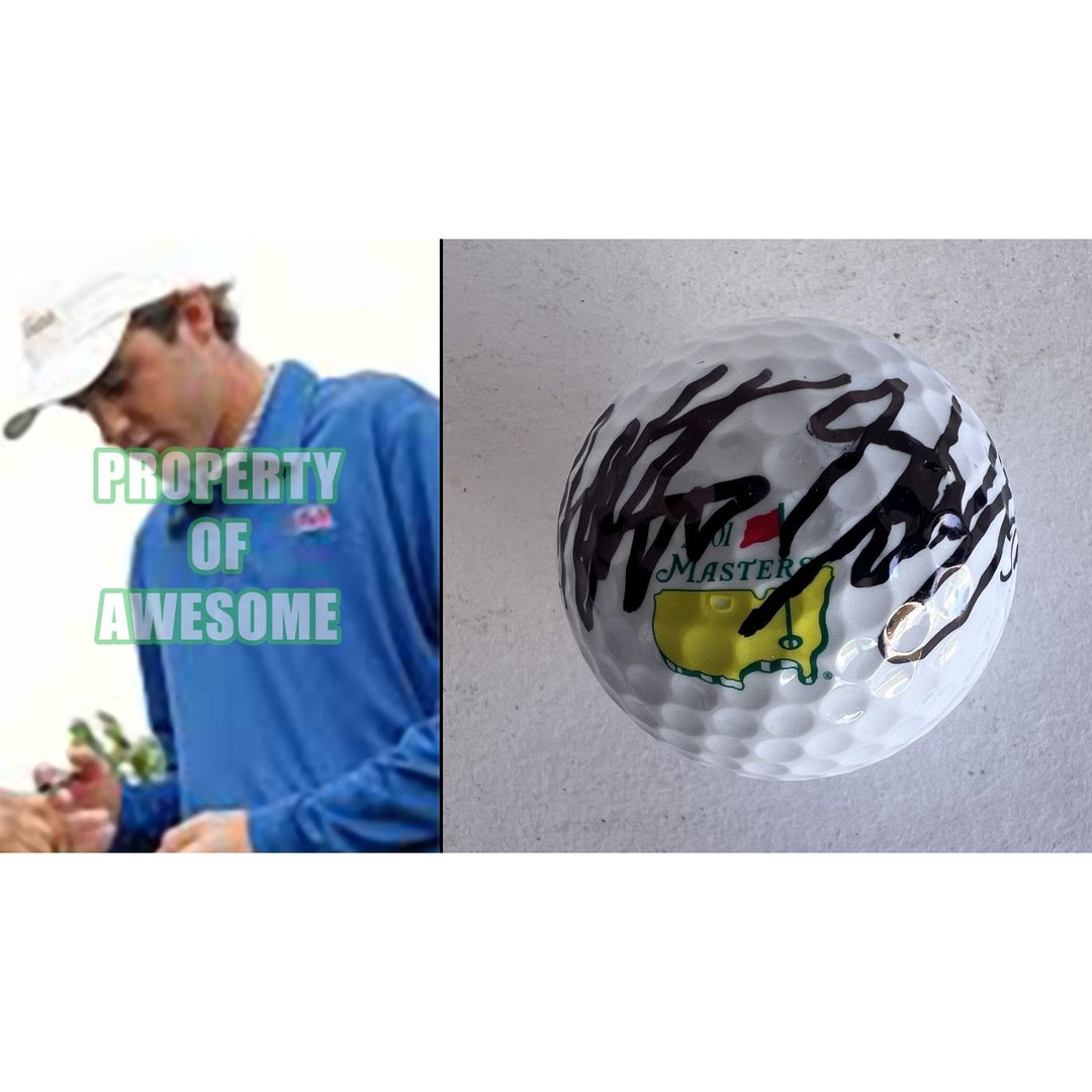 Scottie Scheffler 2022 Masters champion Masters Golf logo golf ball signed with proof