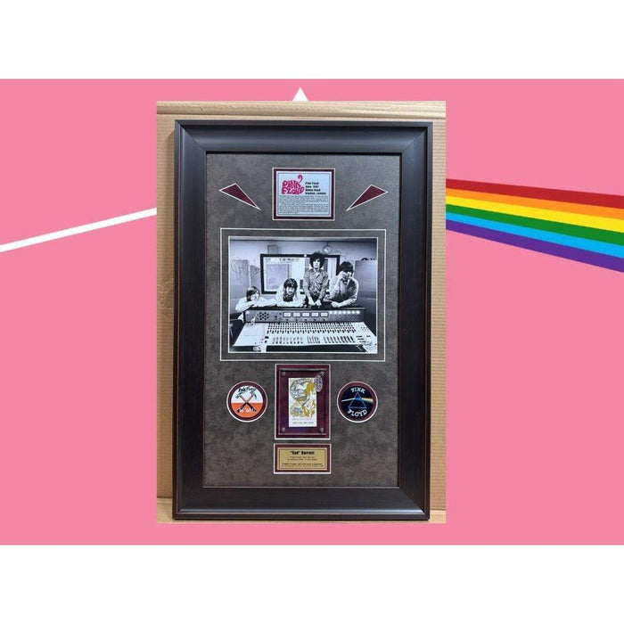 Pink Floyd 11x14 photo signed Roger Waters Nick Mason Richard Wright and original concert ticket signed by Syd Barrett with proof