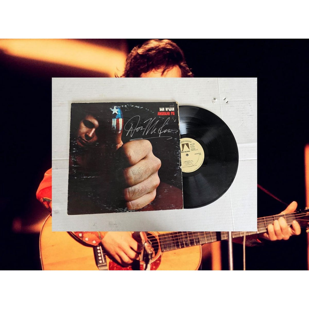 Don McLean ''American Pie'' LP signed with proof.