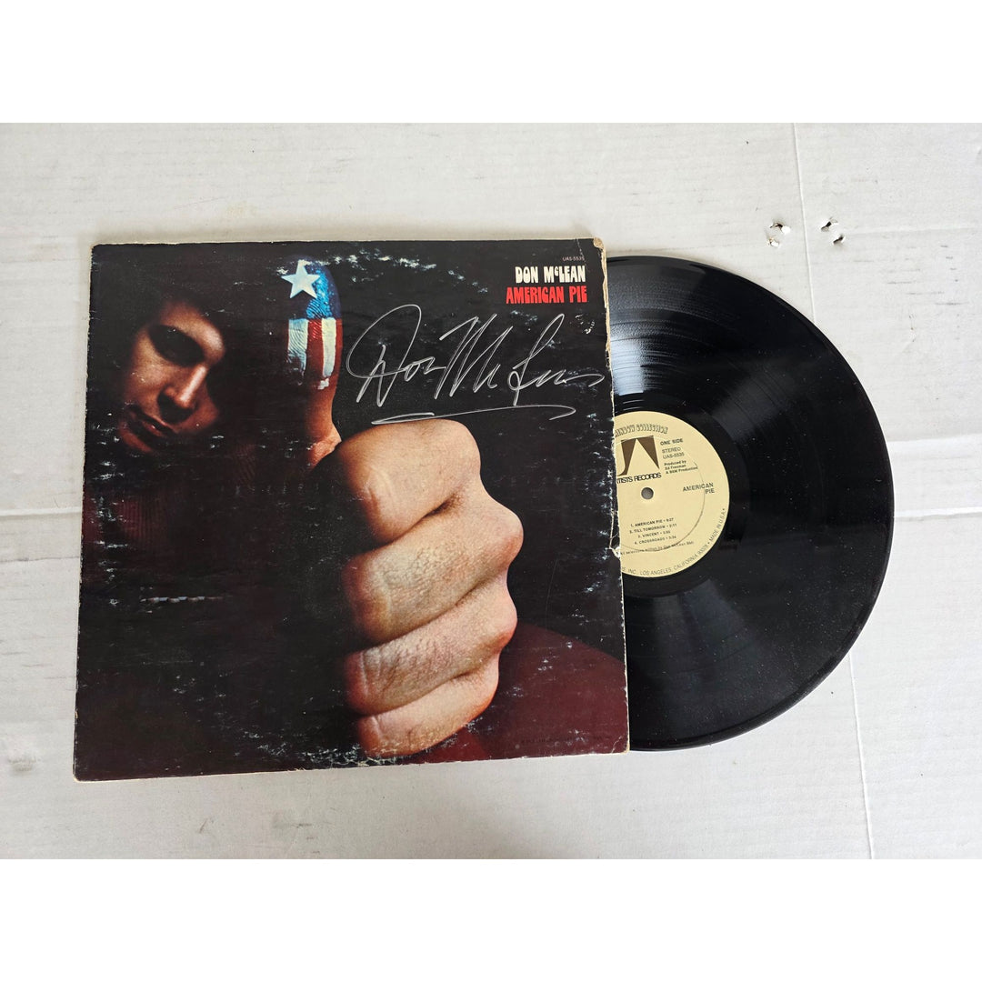 Don McLean ''American Pie'' LP signed with proof.