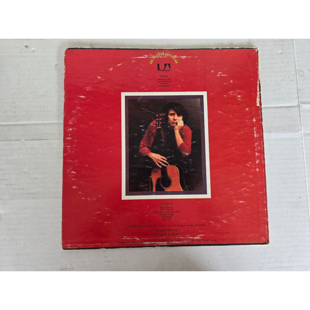 Don McLean ''American Pie'' LP signed with proof.