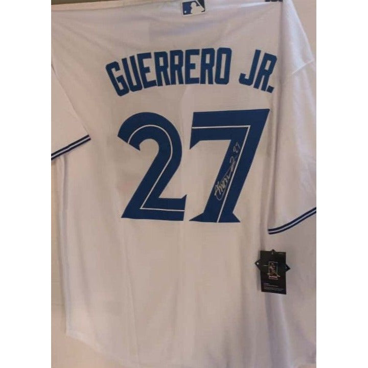 Vladimir Guerrero Jr. Toronto Blue jays size xl game model jersey signed with proof