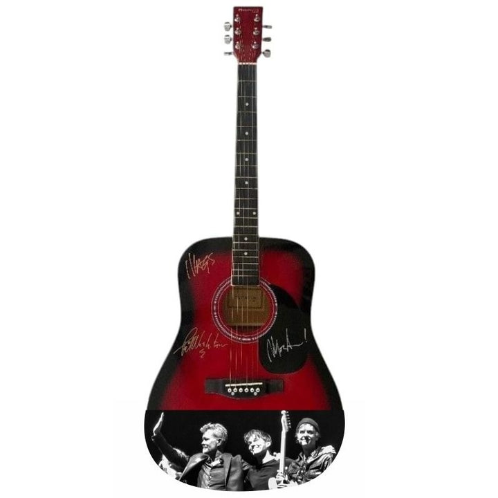 Aha One of a Kind full size acoustic guitar signed with proof.