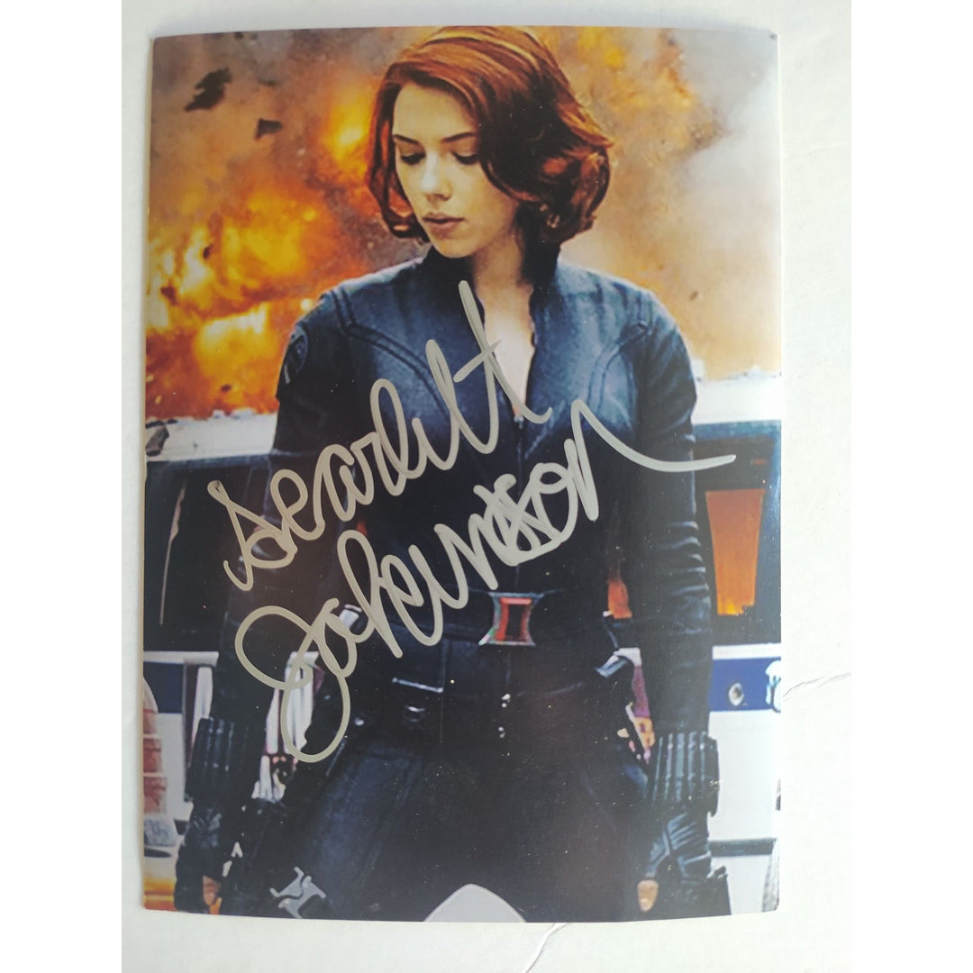Scarlett Johansson Black Widow 5x7 photo signed with proof Awesome Artifacts