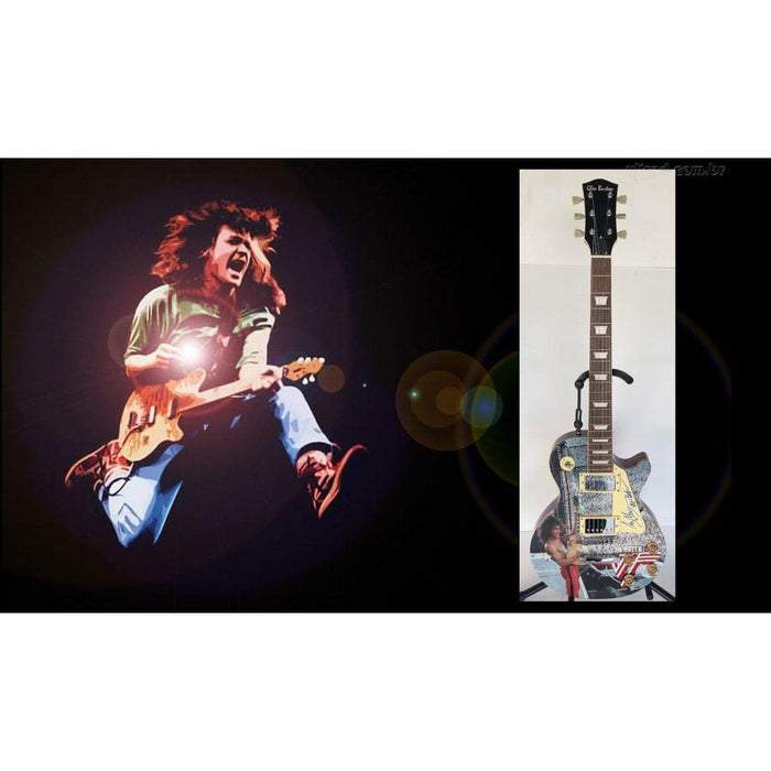 Eddie Van Halen one of a kind full size guitar signed with proof