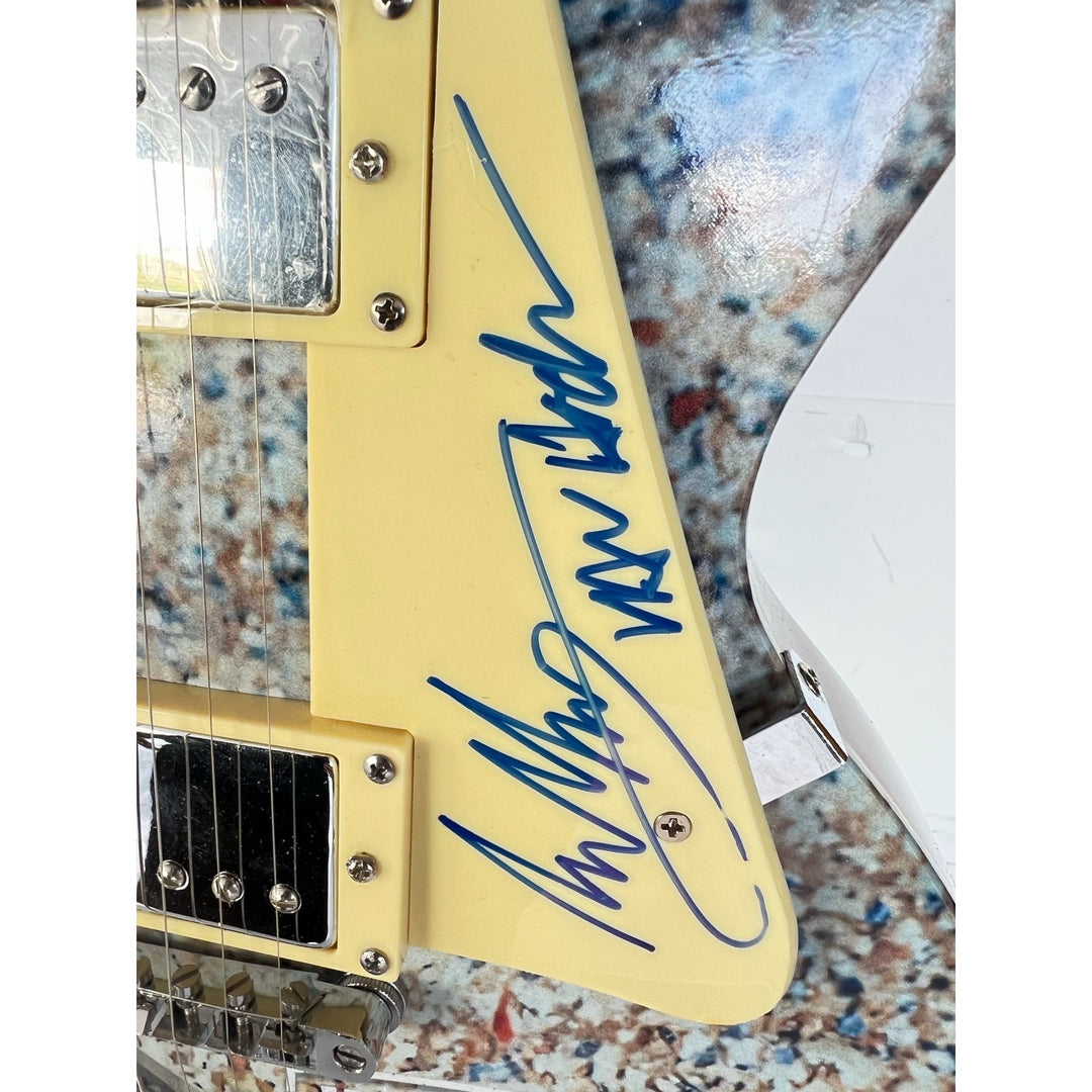 Eddie Van Halen one of a kind full size guitar signed with proof