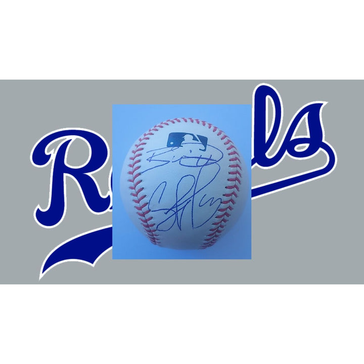 Kansas City Royals Bobby Witt Jr Salvador Perez official Rawlings MLB baseball signed with proof