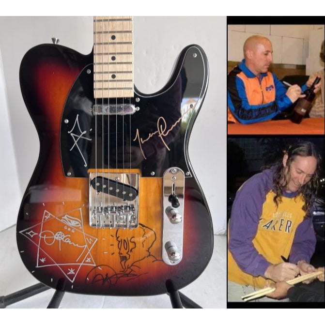 Tool James Maynard Keenan Danny Carey Justin Chancellor Adam Jones Telecaster full size electric guitar signed with proof