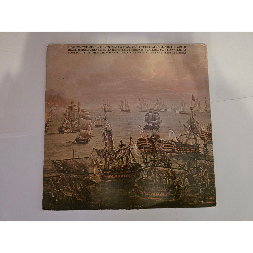 Barry, Robin and Maurice Gibb Bee Gees "Trafalgar" LP signed with proof.