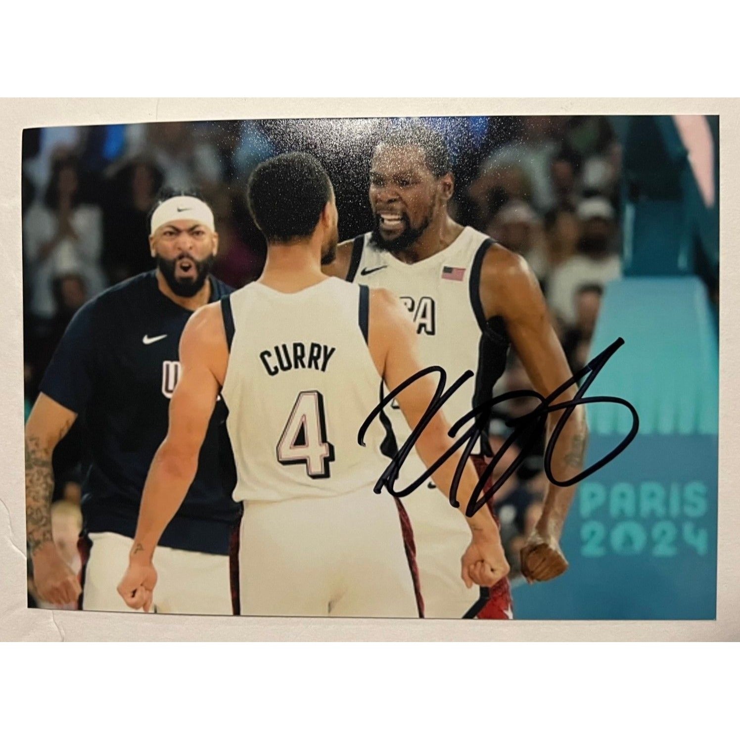 Kevin Durant Men’s Basketball USA 5x7 photo signed