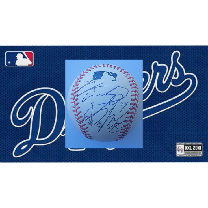 Los Angeles Dodgers Shohei Ohtani Yoshinobu Yamamoto official Rawlings Baseball MLB signed with proof