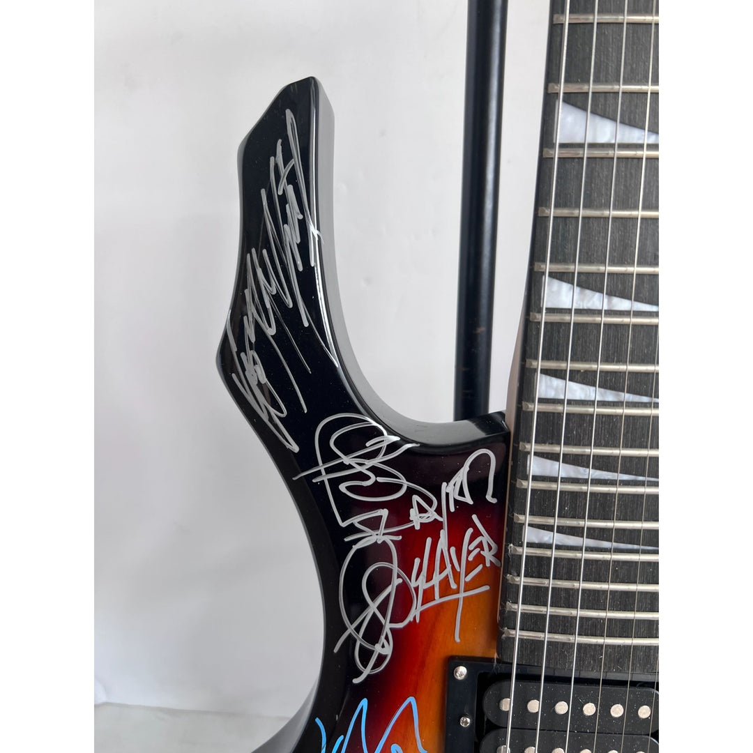 Lemy Kilmster Motorhead Dave Mustaine Metallica Dimebag Darrell Pantera Slayer full size electric guitar signed with proof