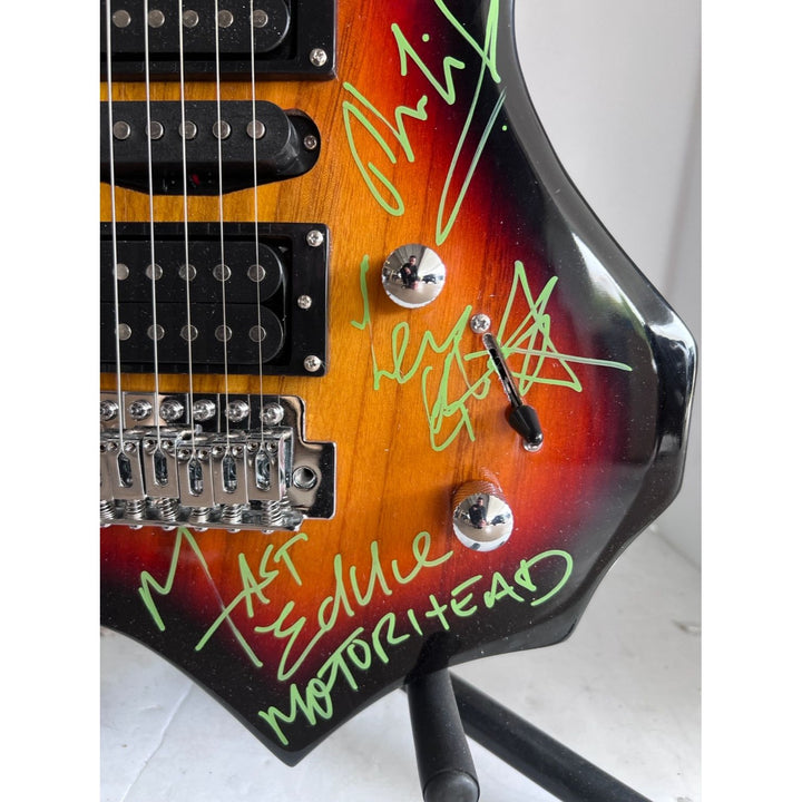 Lemy Kilmster Motorhead Dave Mustaine Metallica Dimebag Darrell Pantera Slayer full size electric guitar signed with proof