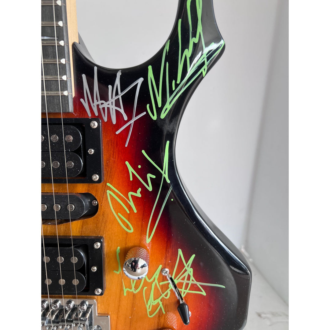 Lemy Kilmster Motorhead Dave Mustaine Metallica Dimebag Darrell Pantera Slayer full size electric guitar signed with proof