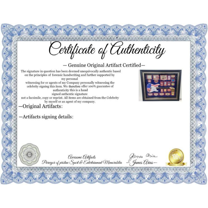 American music icons Buddy Holly, Frank Sinatra, Elvis Presley, Johnny Cash, Stevie Ray Vaughan 68 signed in all with full certification, photo proof &amp; CHAT GPT Analysis/ verification.
