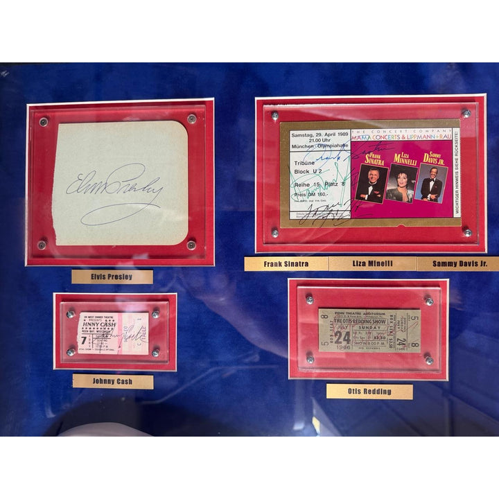 American music icons Buddy Holly, Frank Sinatra, Elvis Presley, Johnny Cash, Stevie Ray Vaughan 68 signed in all with full certification, photo proof &amp; CHAT GPT Analysis/ verification.