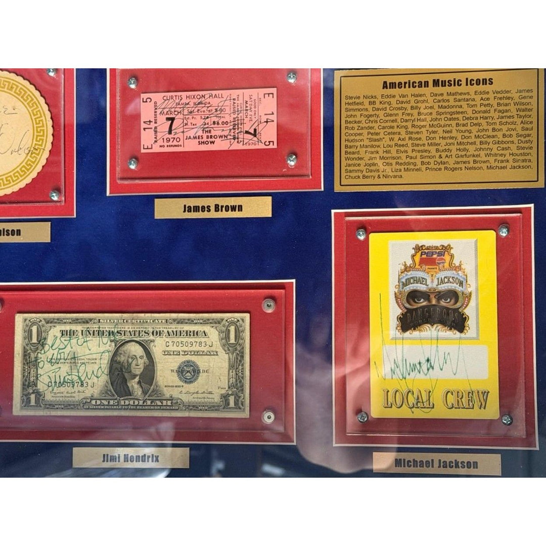 American music icons Buddy Holly, Frank Sinatra, Elvis Presley, Johnny Cash, Stevie Ray Vaughan 68 signed in all with full certification, photo proof &amp; CHAT GPT Analysis/ verification.