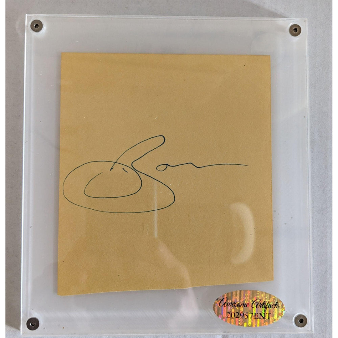 ACDC Bon Scott vintage autograph book page signed