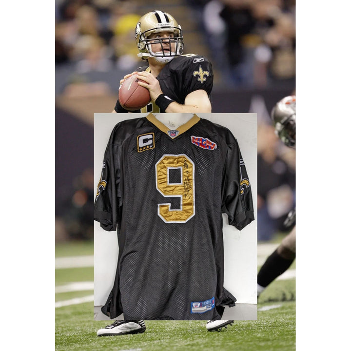 New Orleans Saints Drew Brees game model jersey size xl signed with proof