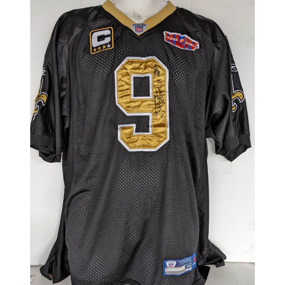 New Orleans Saints Drew Brees game model jersey size xl signed with proof