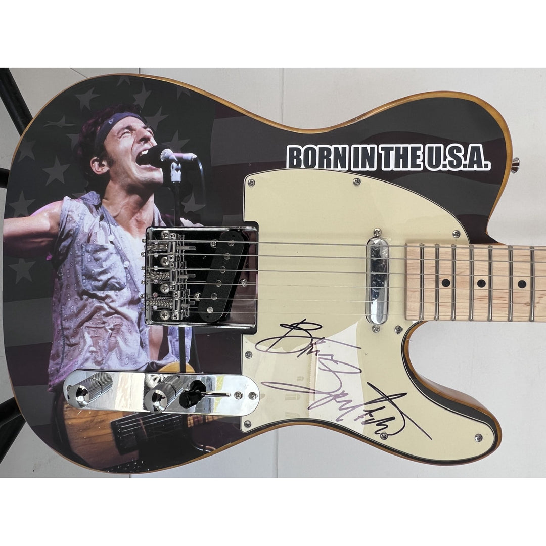 Bruce Springsteen one of a kind full size telecaster  electric guitar signed with proof.