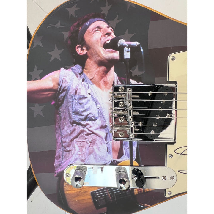 Bruce Springsteen one of a kind full size telecaster  electric guitar signed with proof.